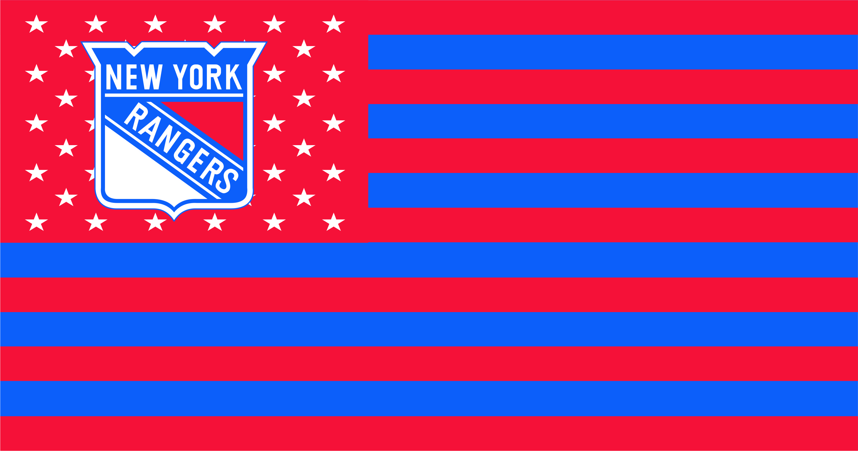 New York Rangers Flag001 logo iron on paper